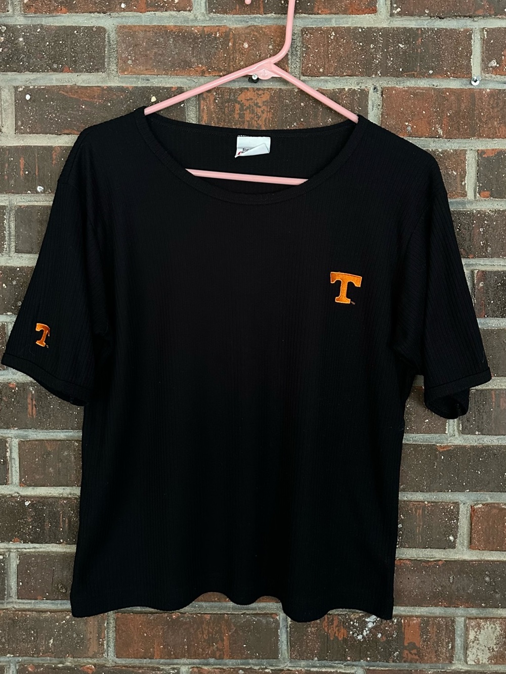 Vintage Black Ribbed Women’s Tennessee Volunteers Top